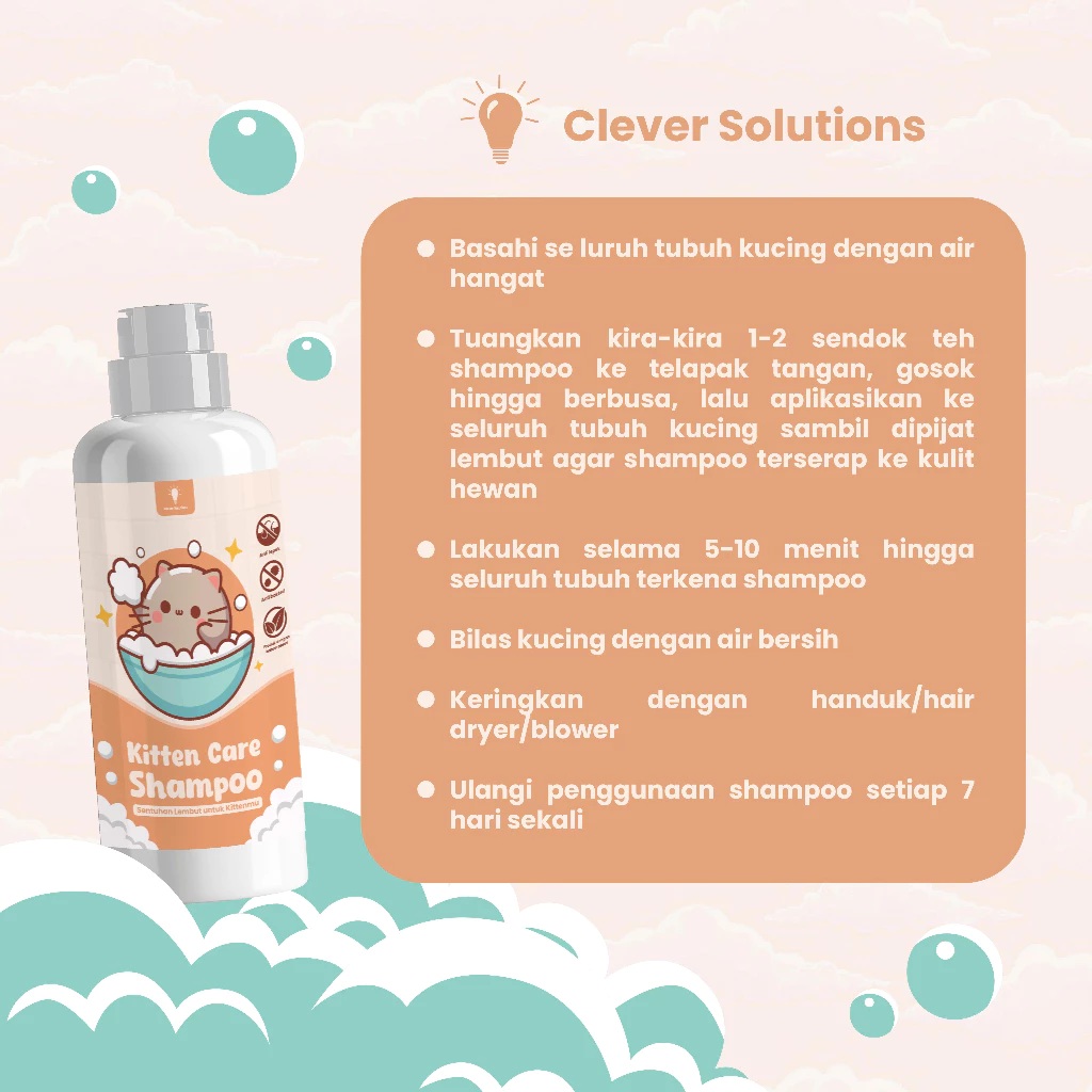  Clever Solutions Kitten Care Shampoo