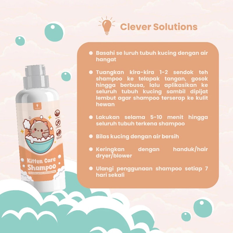 Clever Solutions Kitten Care Shampoo 4
