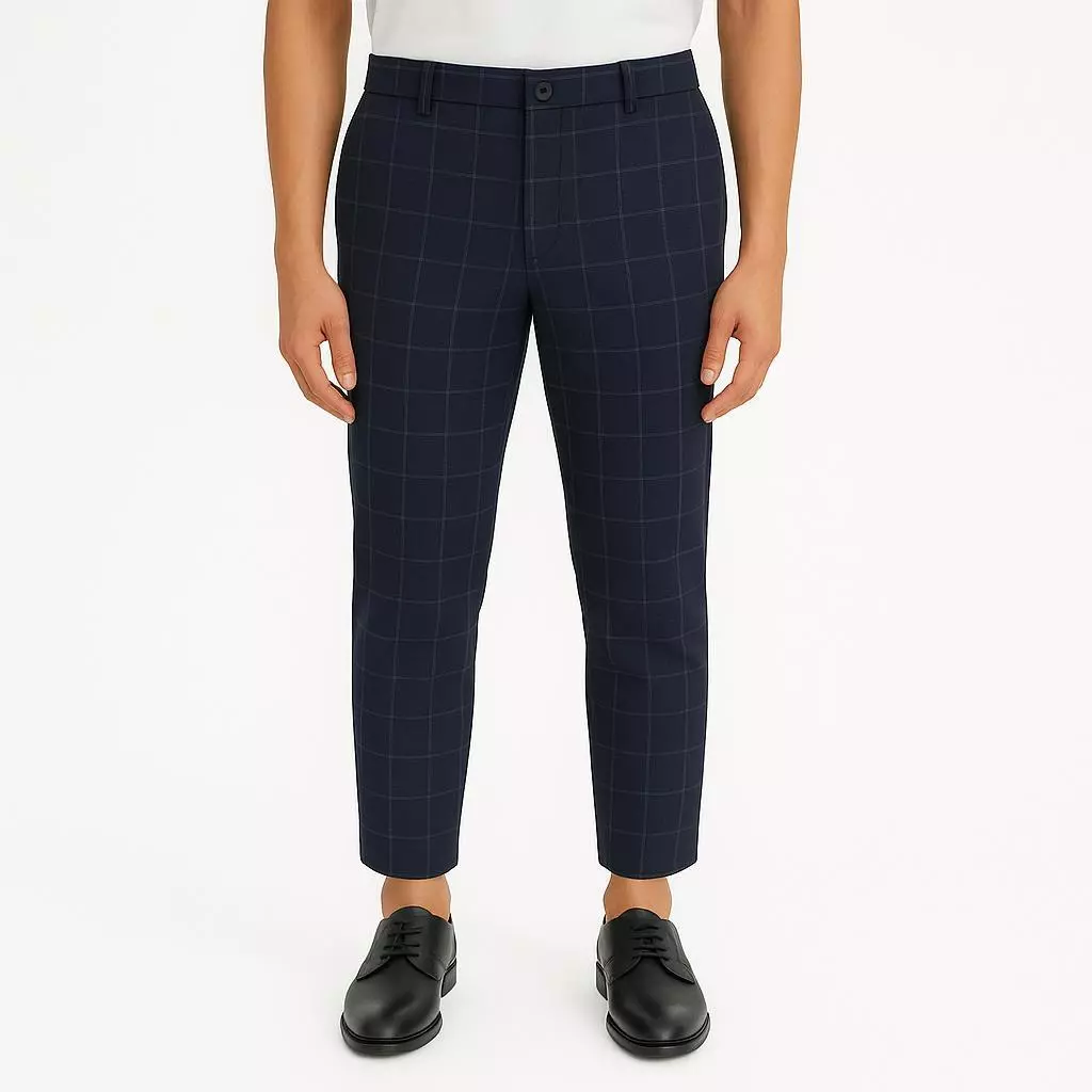 Ribsgold  Ribsgold Tartan Square Ankle Pants