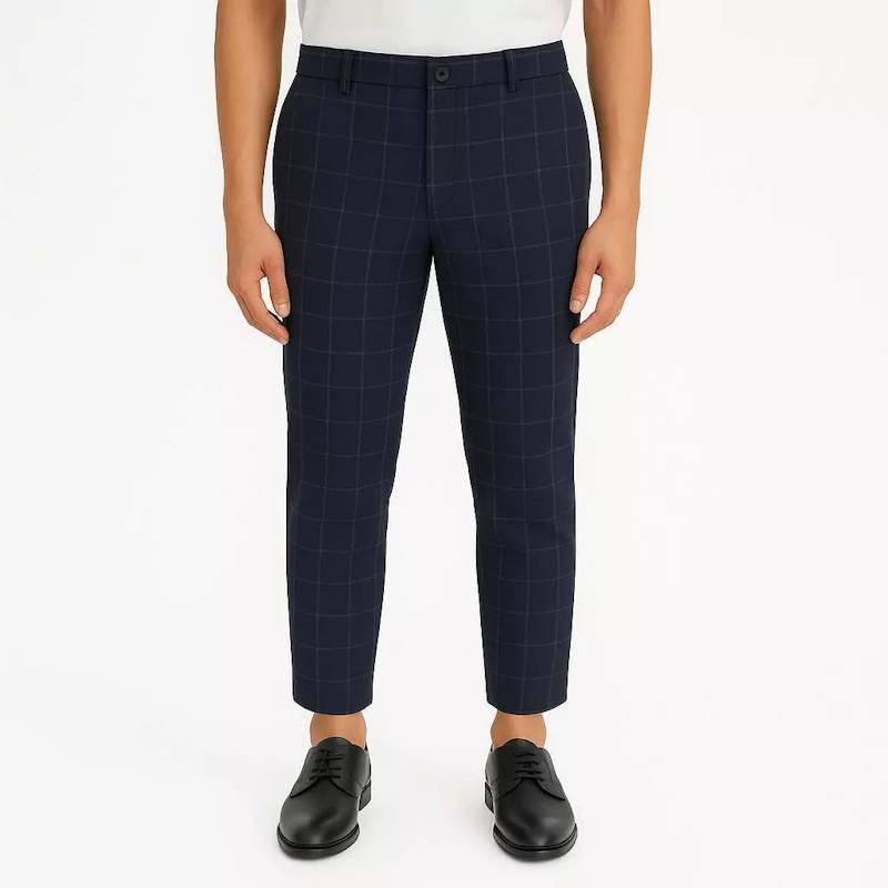Ribsgold Tartan Square Ankle Pants 2