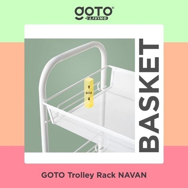 GOTO Living Navan Rolling Storage Cart