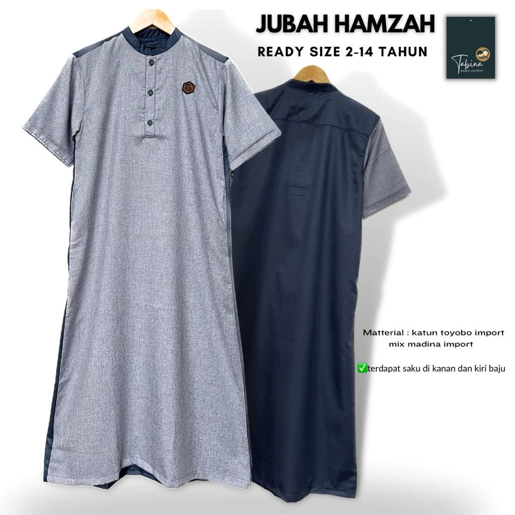 Tabina Tabina Jubah Gamis Anak Laki Laki dan Remaja Seri Hamzah