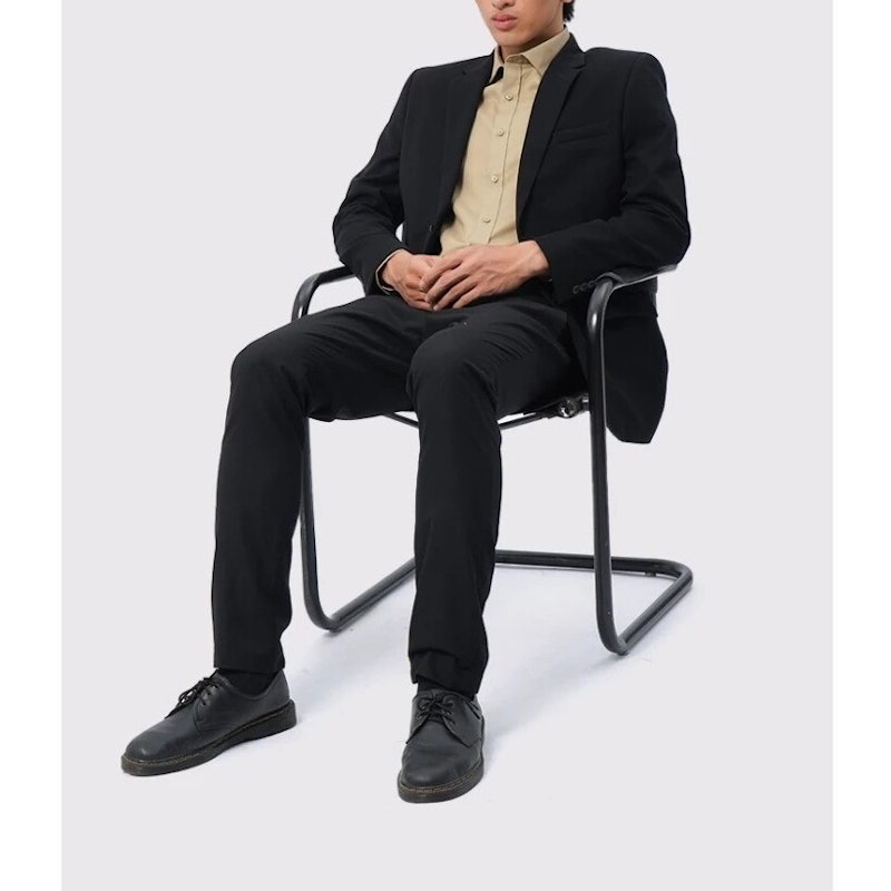 Executive Regular Fit Formal Blazer Jet Black 4