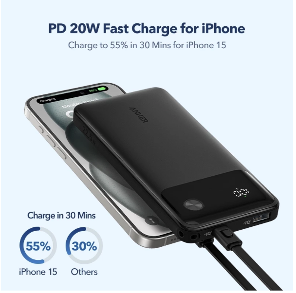 Anker Innovations Anker Power Bank Powercore 10000mAh 22.5W Portable Charger A1388