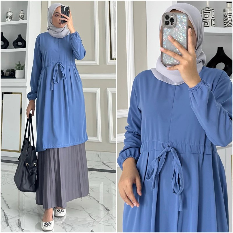  Zalfa Outfit Tunik Basic Polos
