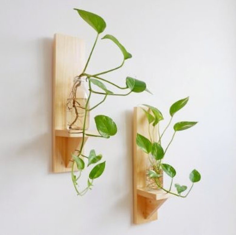Rak Bunga Kayu Couple 1