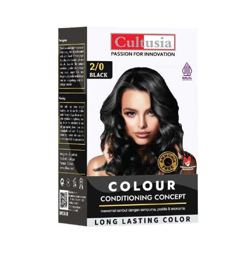 Cultusia Hair Color Black 2/0