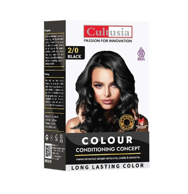 Cultusia Hair Color Black 2/0 1