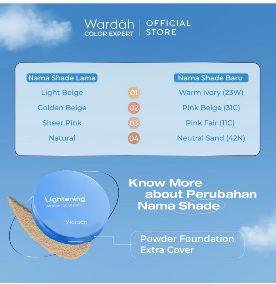 Paragon Technology and Innovation Wardah Lightening Powder Foundation Extra Cover 02 Pink Beige