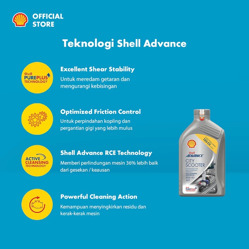 Shell Advance City Scooter 10W-40 2