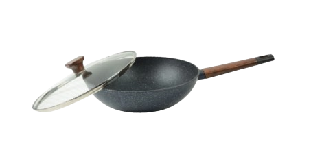 Stein Onyx Wok Pan German Greblon 30 cm Black