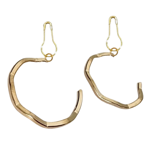 Anting Hijab Bulat Tebal Peniti ｜ A67