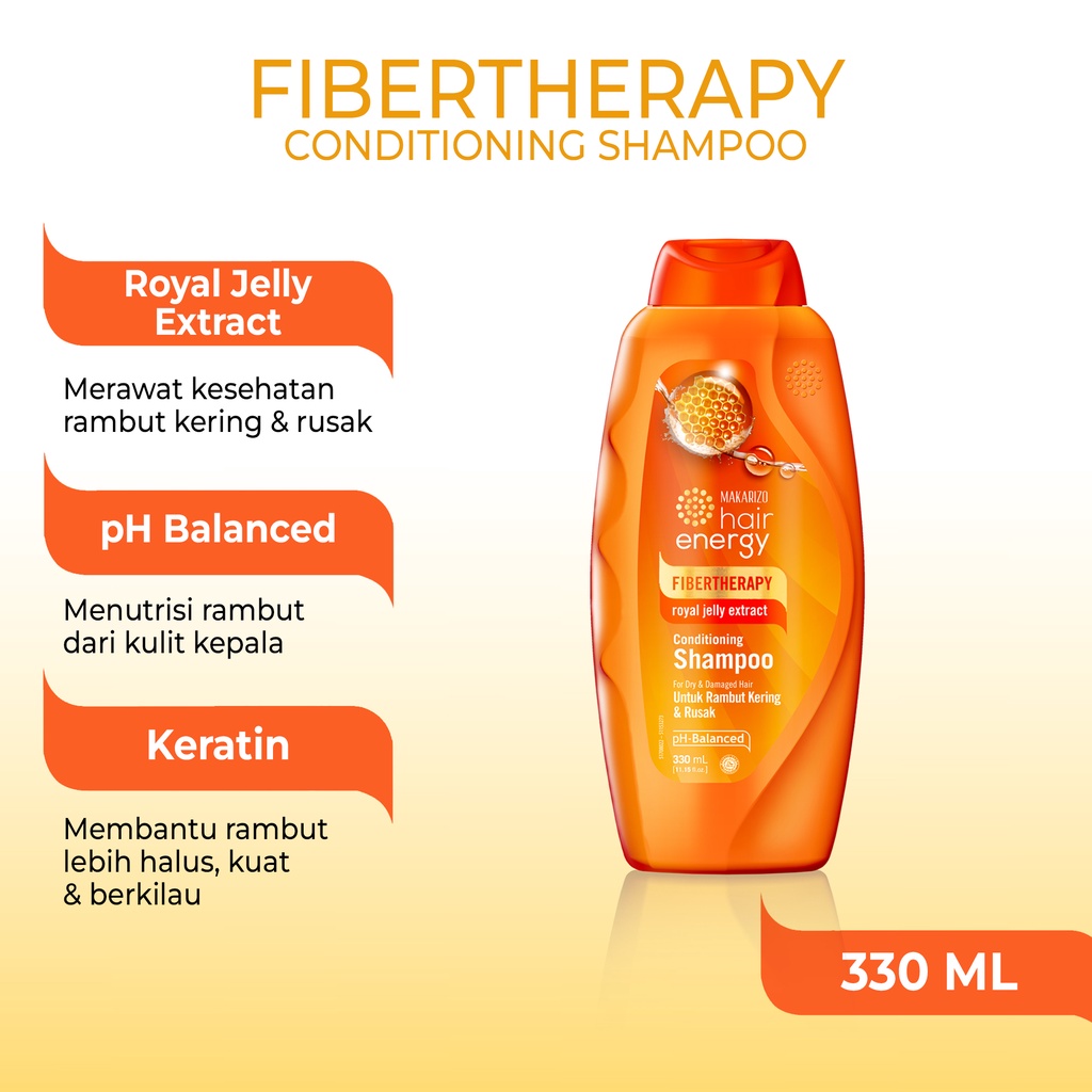 Akasha Wira International Makarizo Hair Energy Fibertherapy Conditioning Shampoo With Royal Jelly Extract