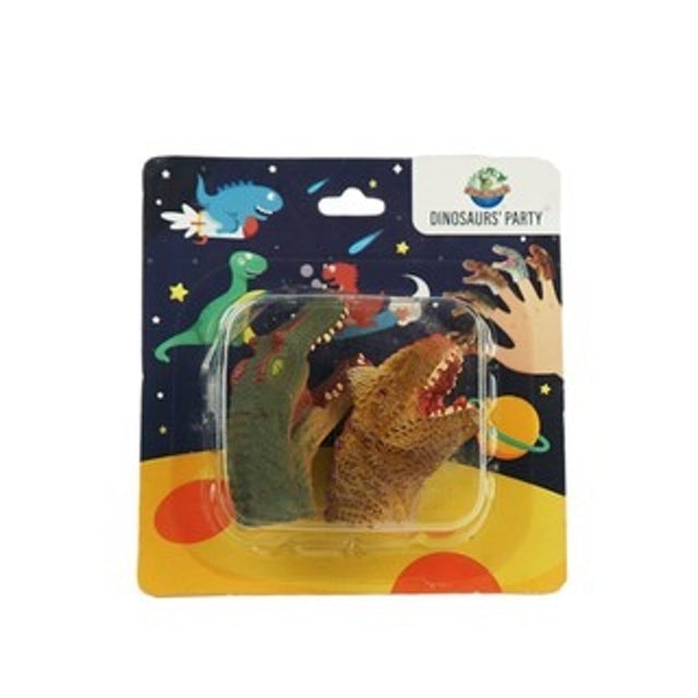 KKV New Canna Dinosaur Finger Hand Puppet Two Pack