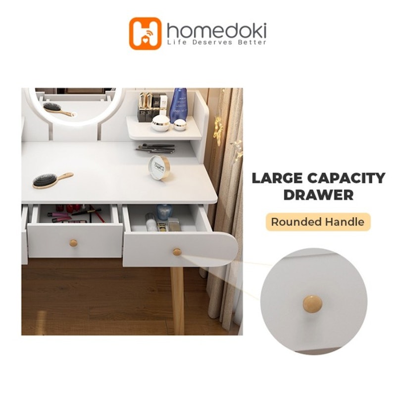 Homedoki Meja Rias Modern Minimalis 4