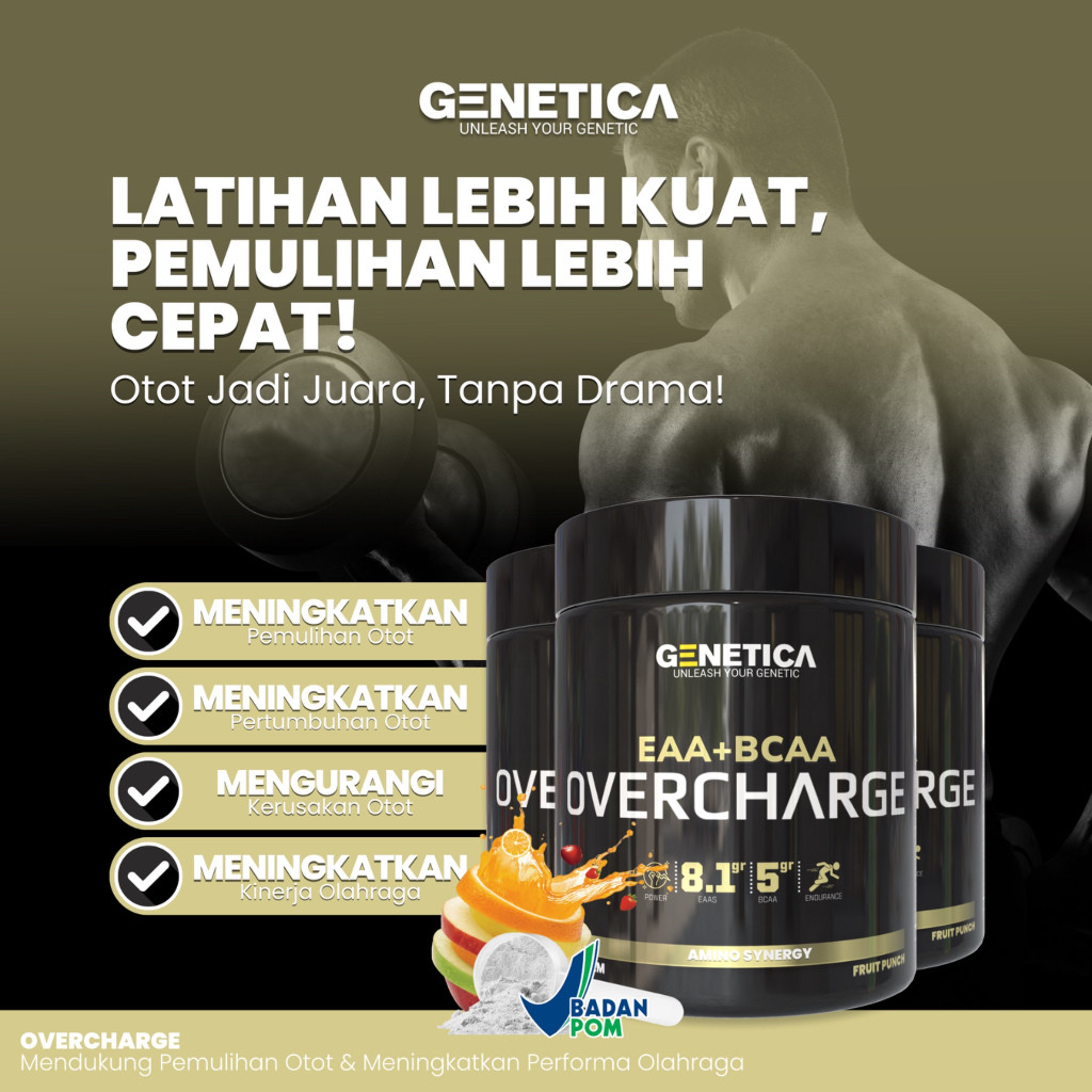  Genetica Overcharge EAA + BCAA Amino Synergy 