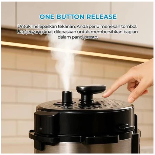 Midea Planet Indonesia Midea Pressure Cooker 6 L  MY-E628W