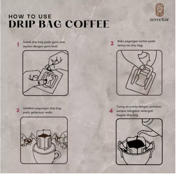 Semekar Coffee and Roastery Semekar Coffee Kopi Drip Bag Bali Kintamani Arabica