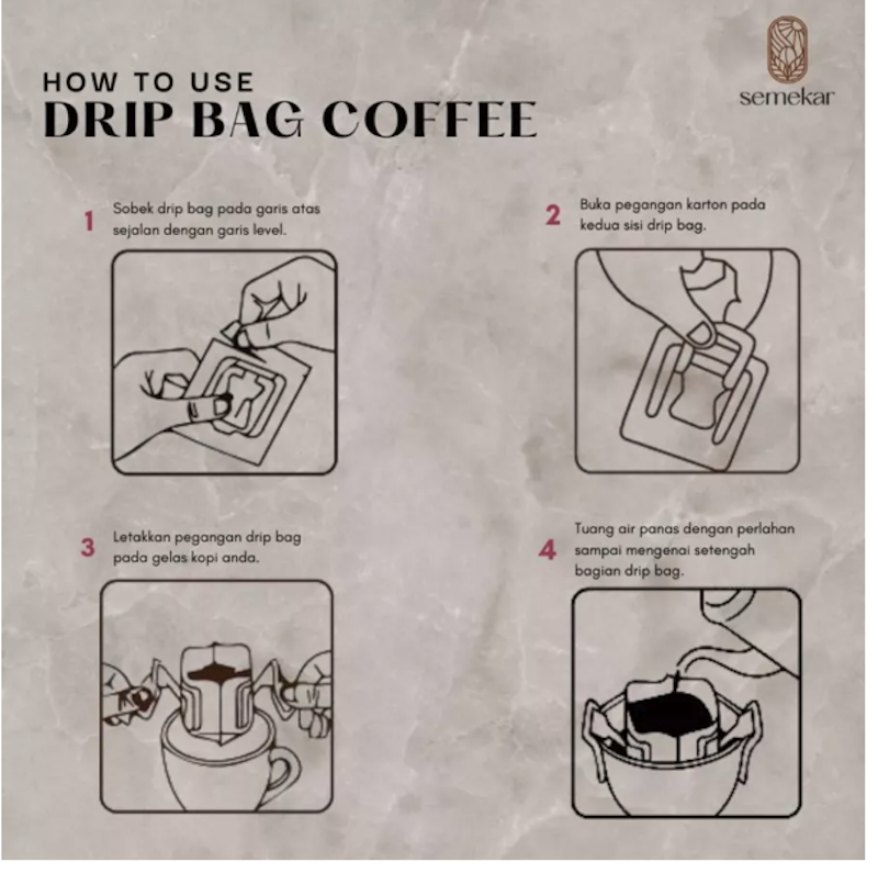 Semekar Coffee Kopi Drip Bag Bali Kintamani Arabica 4