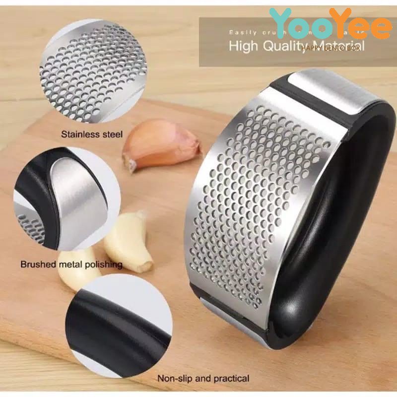 Alat Penghancur Bawang Stainless Steel Genggam 2