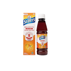 Scott’s Emulsion Vita Rasa Jeruk dengan Vitamin A dan D + Kalsium