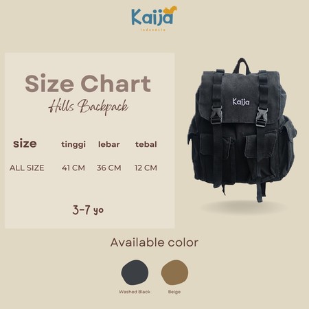 Kaija Kitaro Bags Backpack Anak Cokelat