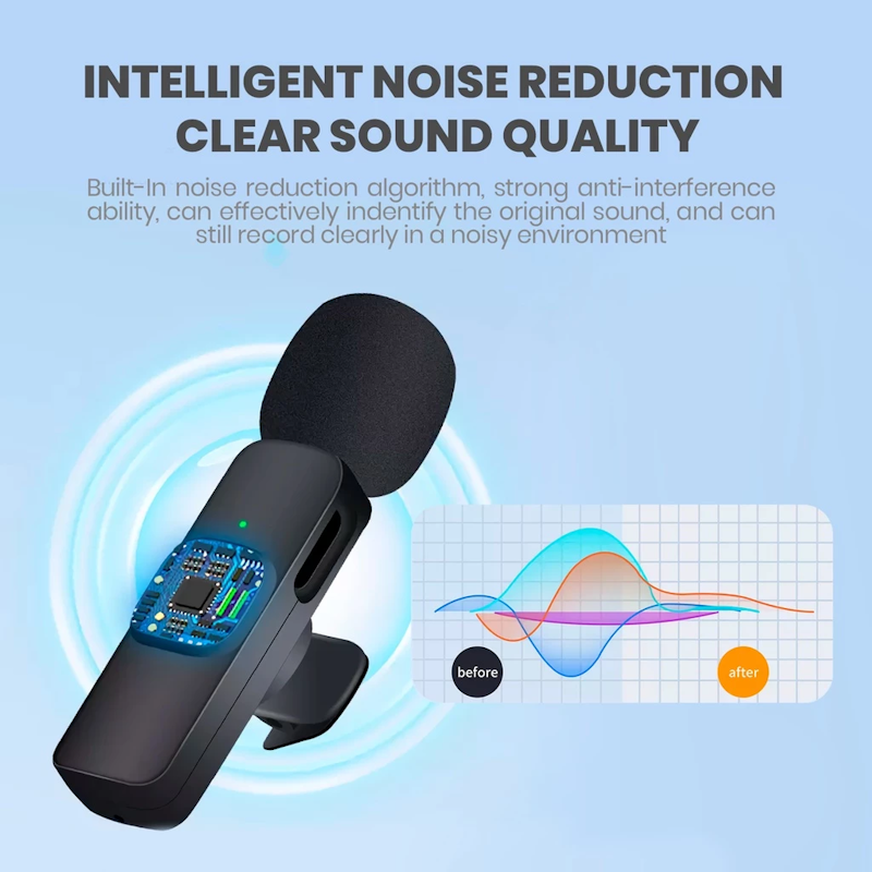 UNEED Wireless Microphone Clip On 2