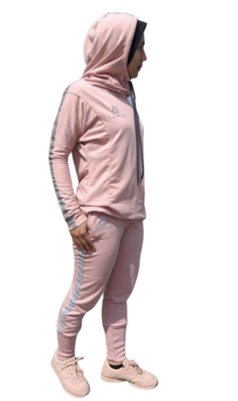 Hoodie Sweater & Jogger Pant - Dusty Pink 1