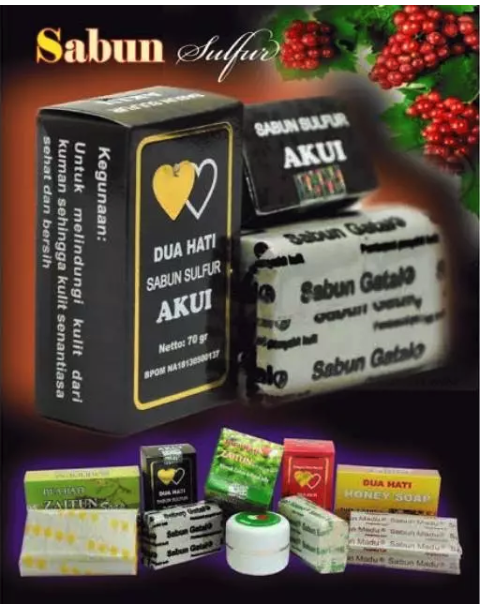 Pipisan Mas Dua Hati Sabun Akui