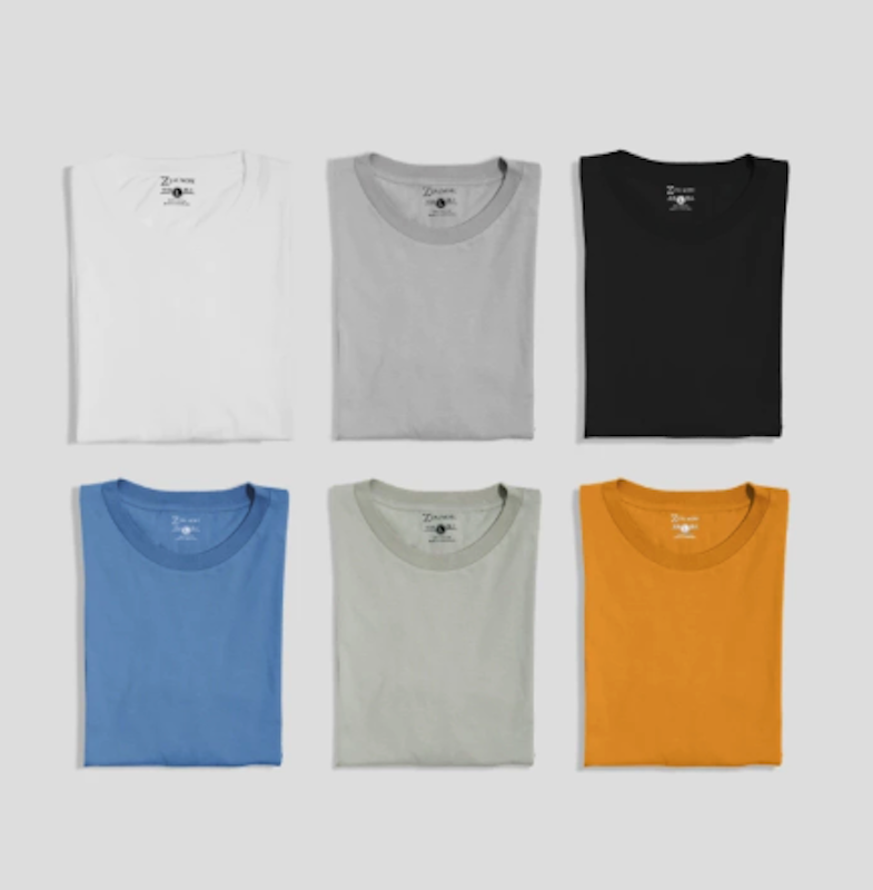 Zalmore Basic Men Oneck T-Shirt Premium Cotton 4