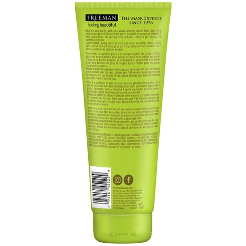 Purifying Avocado & Oatmeal Clay Mask