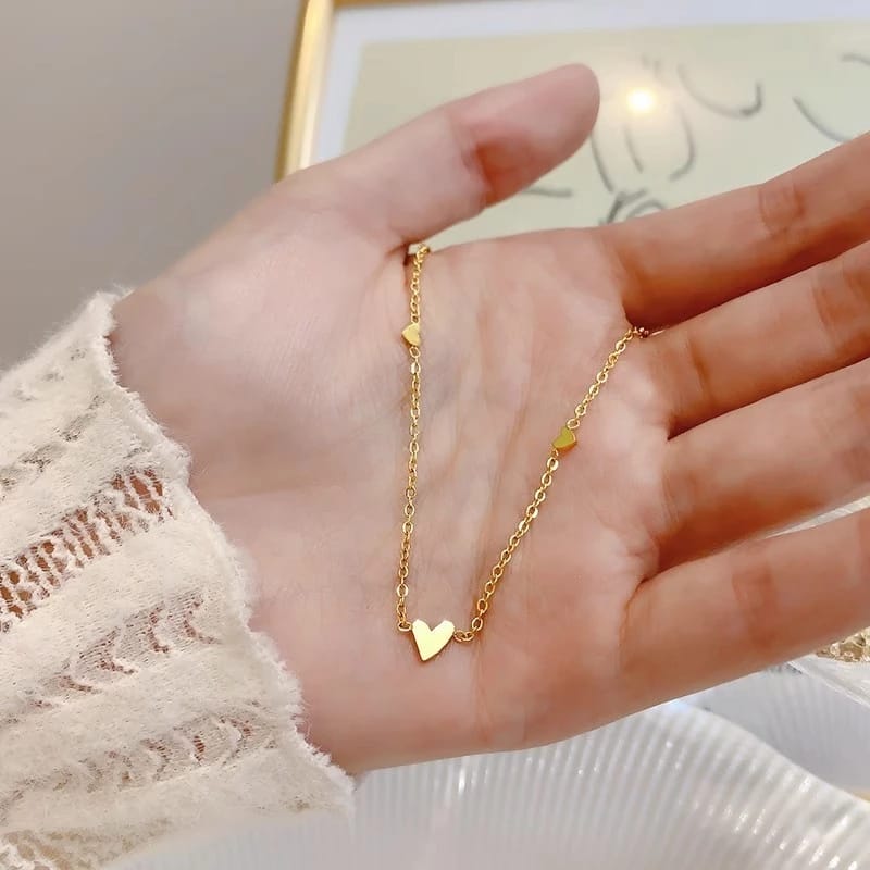  Lula Rose Kalung Rantai Hati Tiga