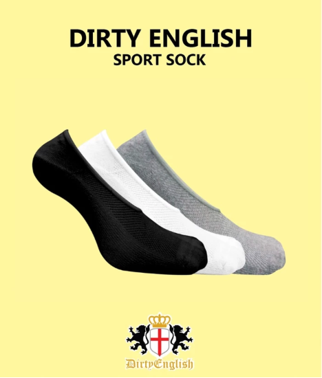  DIRTY ENGLISH Men Sport Hidden Sock