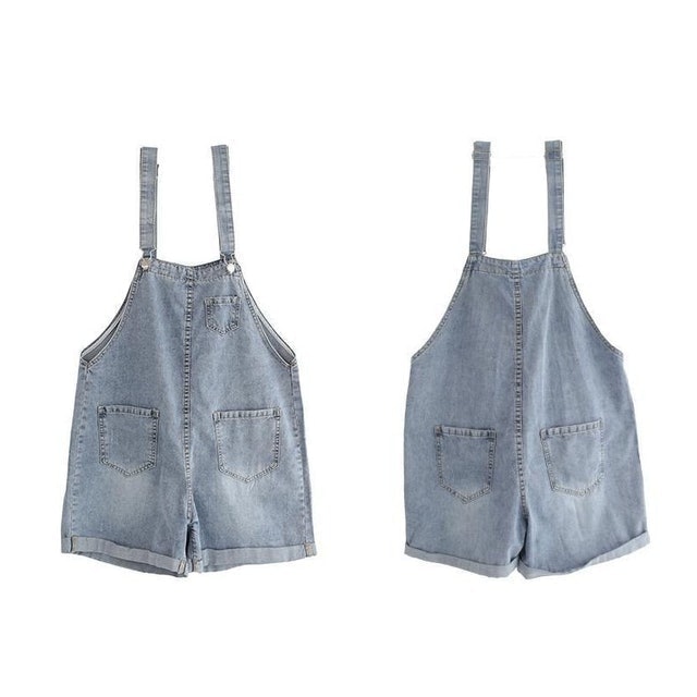  Jean Overall Pendek Jumpsuit Koboi 