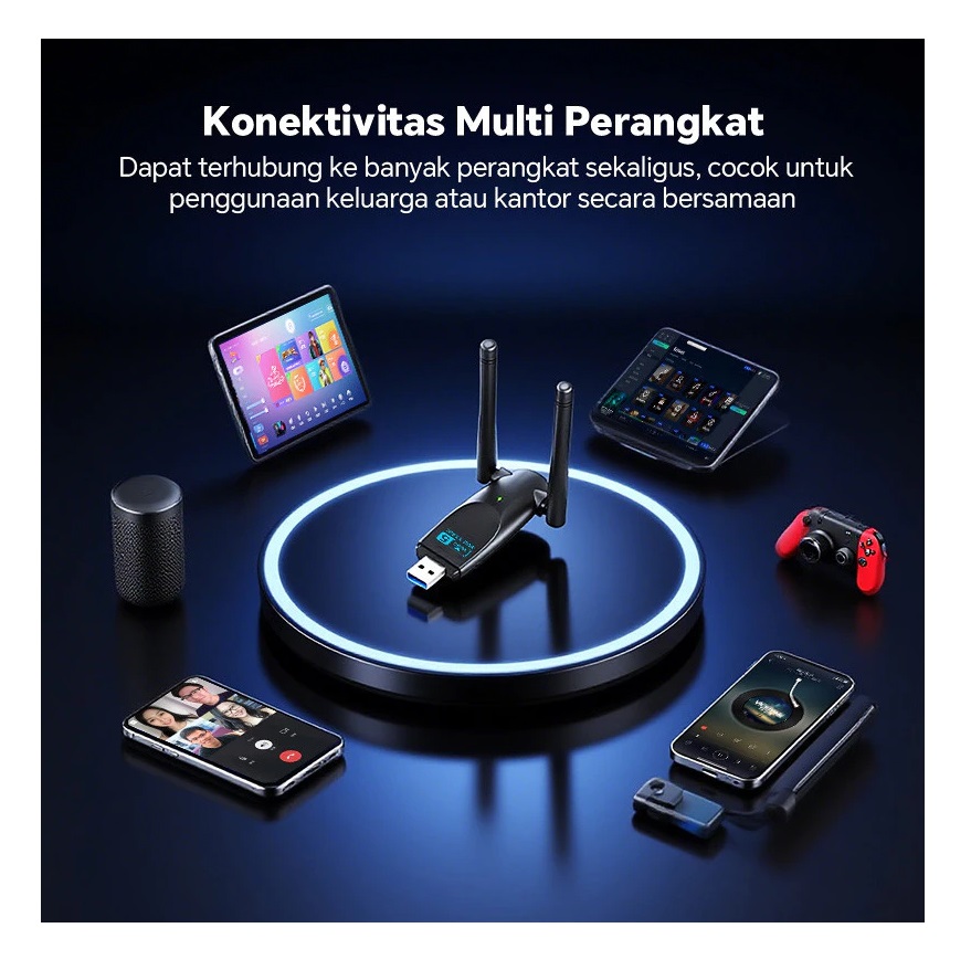  MANU USB WiFi Adapter 1800Mbps