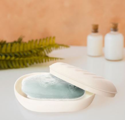 Mendekor Tempat Sabun Batang Kotak Kamar Mandi Plastik 