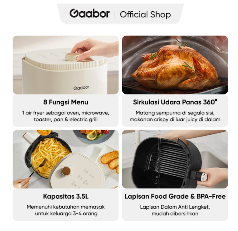 Gaabor Air Fryer 4