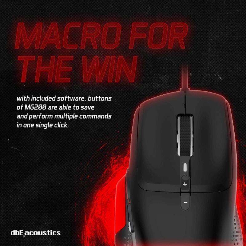 dbE Programmable Ergonomic Gaming Mouse 2
