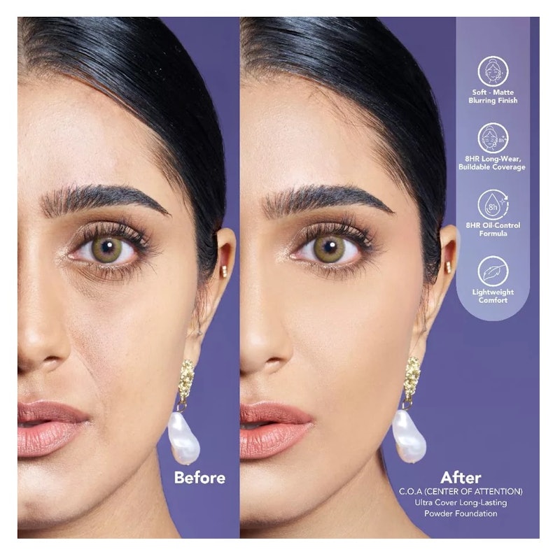 C.O.A Ultra Cover Long-Lasting Powder Foundation N21 Eclair 2