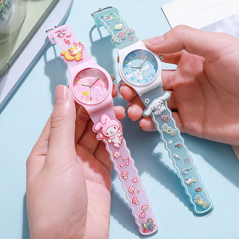 MOKA Jam Tangan Anak 3D Motif Kartun Kawaii LED 3D