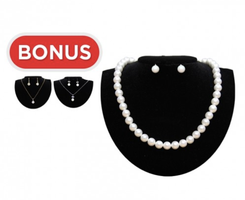 SQUEEN'S Perhiasan Silver & Mutiara Set 2