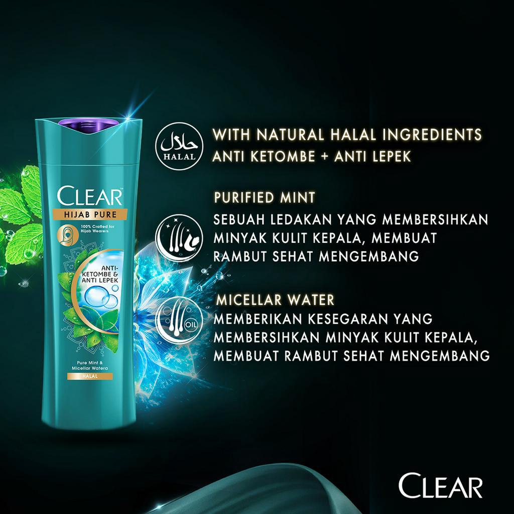 Unilever  Sampo CLEAR Hijab Anti Ketombe dan Lepek Hijab Pure 