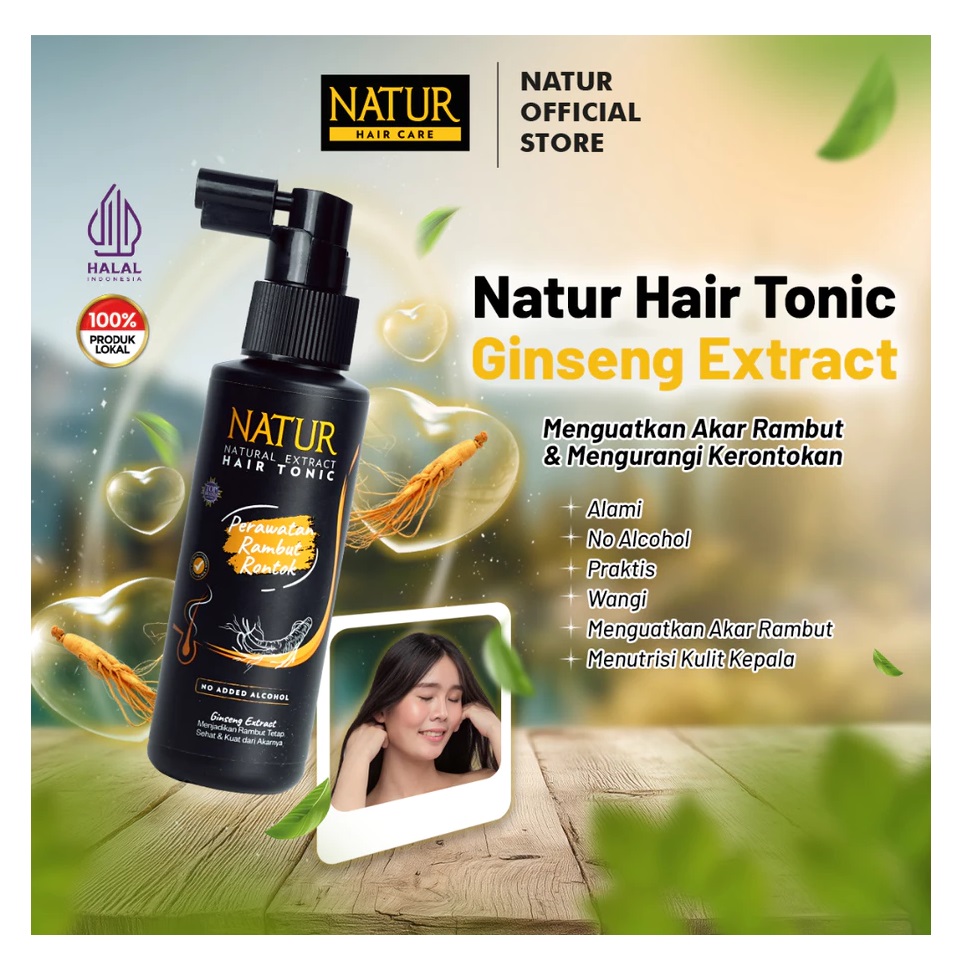 Gondowangi Tradisional Kosmetika Natur Hair Care Natural Extract Hair Tonic Ginseng Extract