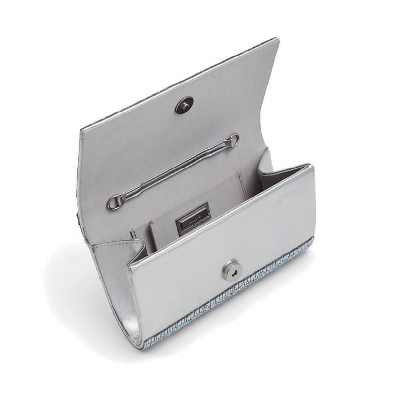 ALDO Fahari Clutch Silver