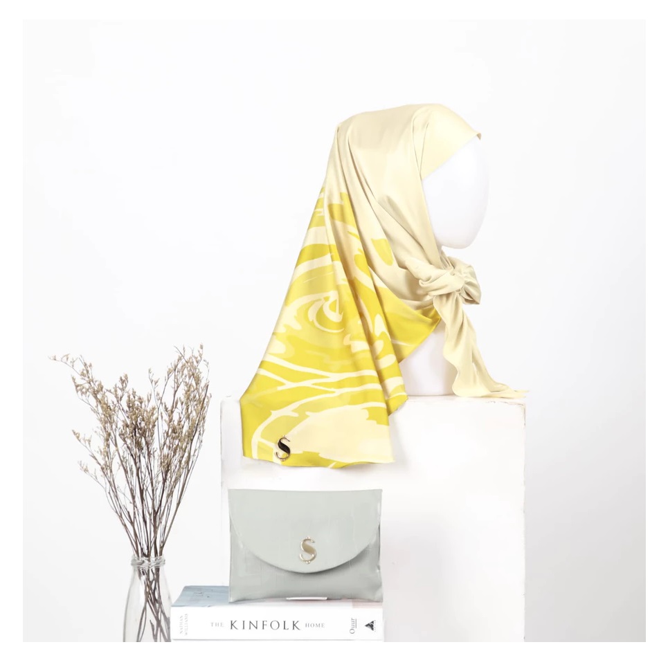 Shade Signature SHADES Ammaya Premium Hijab Print Silk With Inner