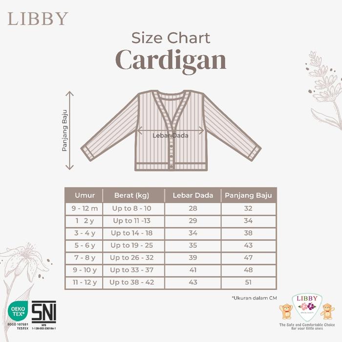 Alpinika Unggul Libby Baby Earth Colours Cardigan