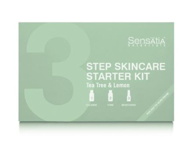 Sensatia Botanicals 3-Step Skincare Starter Kit - Tea Tree & Lemon