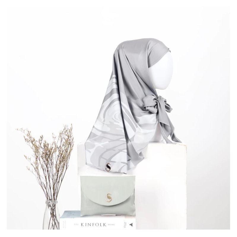 SHADES Ammaya Premium Hijab Print Silk With Inner 4
