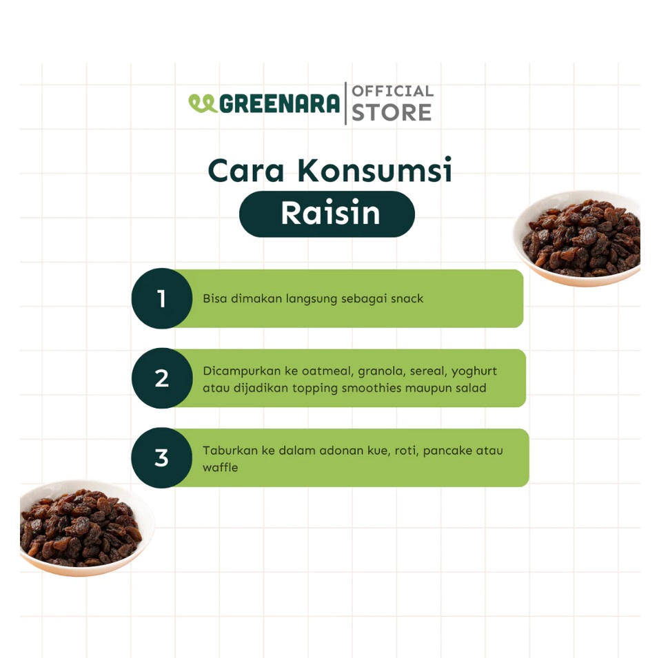 Hijau Tumbuh Bersama Greenara Kismis Hitam Sultana 