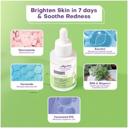 Tempo Scan Pacific Marina Expert White & Glow Power Bright Face Serum Acne Clear+